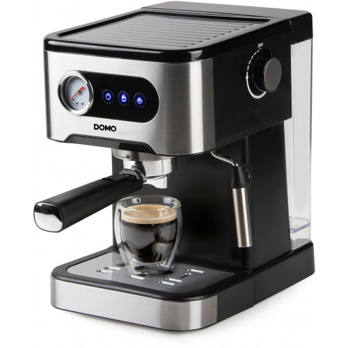 DOMO Espresso kávovar pákový, černý DO1138K DOMO Espresso kávovar pákový, černý DO1138K