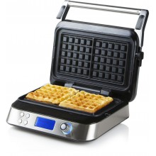 DOMO digitální vaflovač, Příkon: 800–1600 W, 2 belgické vafle 12 × 13 cm, DO9219W