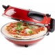 DOMO Pizza pec na čerstvou pizzu, červená ( 1200 W/ 32 cm) DO9284PZ