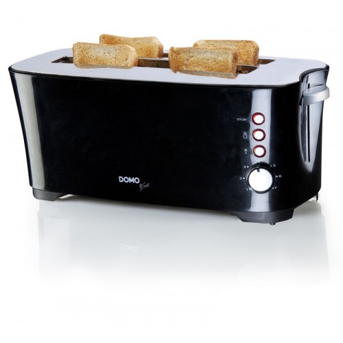 DOMO toustovač s dlouhými štěrbinami, 1350W, DO961T DOMO toustovač s dlouhými štěrbinami, 1350W, DO961T