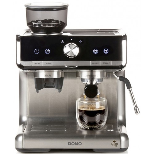 DOMO Pákový kávovar s mlýnkem na kávu, 1500W DO720K DOMO Pákový kávovar s mlýnkem na kávu, 1500W DO720K