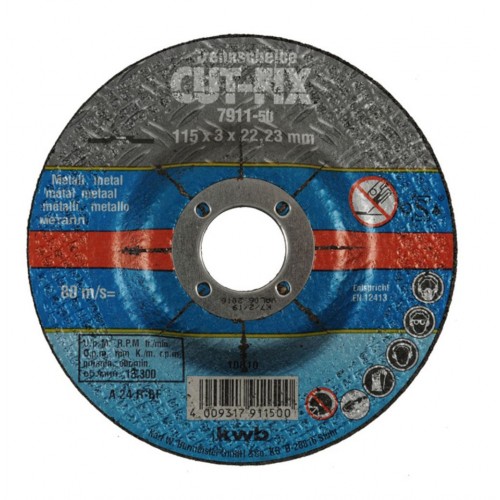EINHELL kotouč řezný na kov CUT-FIX 115 x 3,0 x 22 KWB 791150 EINHELL kotouč řezný na kov CUT-FIX 115 x 3,0 x 22 KWB 791150