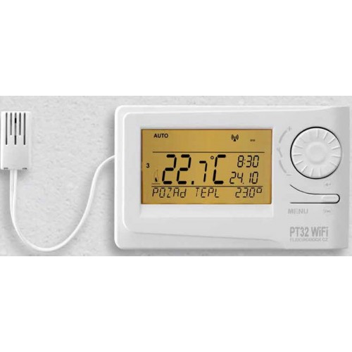 ELEKTROBOCK Termostat s WiFi modulem (verze 12.01+) PT32 WiFi ELEKTROBOCK Termostat s WiFi modulem (verze 12.01+) PT32 WiFi