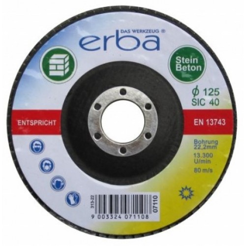ERBA Lamelový brusný kotouč na kámen 125 mmSiC40 ER-07110 ERBA Lamelový brusný kotouč na kámen 125 mmSiC40 ER-07110