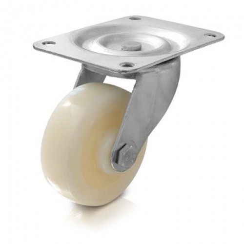 ERBA Kolo nylonové bílé otočné 100 mm / 150 kg ER-33342 ERBA Kolo nylonové bílé otočné 100 mm / 150 kg ER-33342