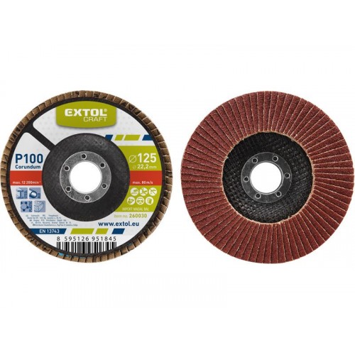 EXTOL CRAFT kotouč lamelový šikmý korundový P60, 150mm 260046 EXTOL CRAFT kotouč lamelový šikmý korundový P60, 150mm 260046