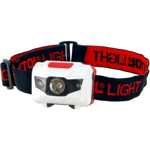 EXTOL LIGHT čelovka 40lm, 1W + 2 červené LED, ABS plast 43102 EXTOL LIGHT čelovka 40lm, 1W + 2 červené LED, ABS plast 43102