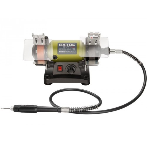 EXTOL CRAFT bruska stolní dvoukotoučová s přímou bruskou 120W 410112 EXTOL CRAFT bruska stolní dvoukotoučová s přímou bruskou 120W 410112