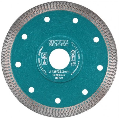 EXTOL INDUSTRIAL kotouč diamantový řezný 230x22,2mm TURBO THIN CUT, 8703045 EXTOL INDUSTRIAL kotouč diamantový řezný 230x22,2mm TURBO THIN CUT, 8703045