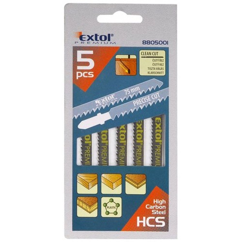 EXTOL PREMIUM pilové plátky, úchyt: BOSCH, sada 5ks 8805001 EXTOL PREMIUM pilové plátky, úchyt: BOSCH, sada 5ks 8805001