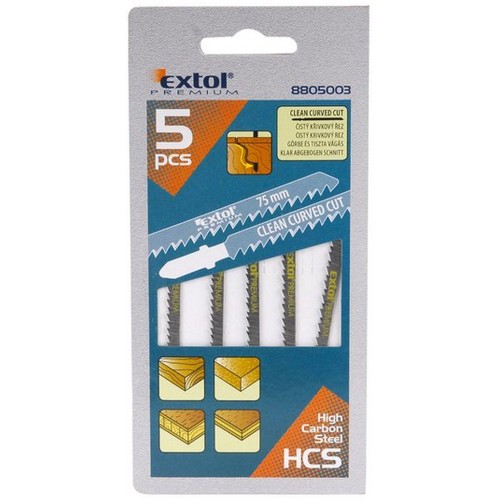 EXTOL PREMIUM pilové plátky, úchyt: BOSCH, sada 5ks 8805003 EXTOL PREMIUM pilové plátky, úchyt: BOSCH, sada 5ks 8805003