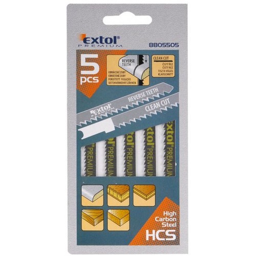 EXTOL PREMIUM pilové plátky, úchyt: UNIVERSAL, sada 5ks 8805505 EXTOL PREMIUM pilové plátky, úchyt: UNIVERSAL, sada 5ks 8805505