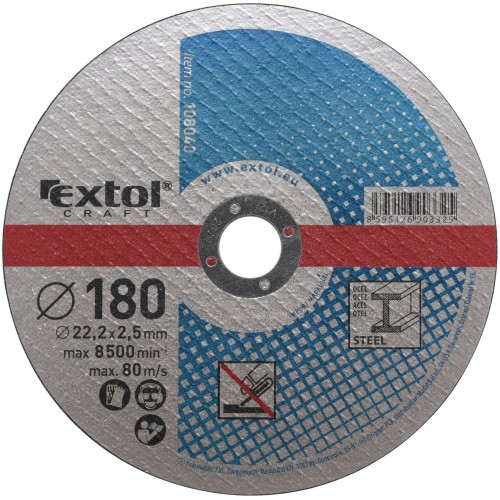 EXTOL CRAFT kotouče 180x2,5x22,2mm, řezné na kov 5ks 108040 EXTOL CRAFT kotouče 180x2,5x22,2mm, řezné na kov 5ks 108040