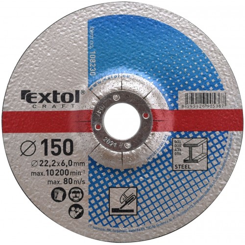 EXTOL CRAFT kotouče 150x2,5x22,2mm, brusné na kov 5ks 108230 EXTOL CRAFT kotouče 150x2,5x22,2mm, brusné na kov 5ks 108230