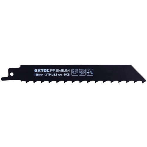 EXTOL PREMIUM plátky do pily ocasky 3ks, 150x19x1,2mm, HCS 8806104