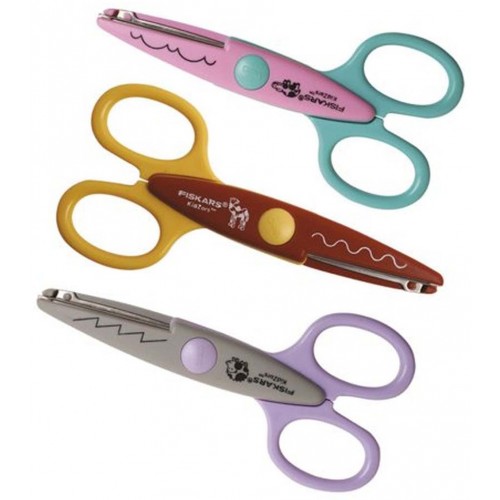Fiskars Kidzors Sada dětských tvarových nůžek vzory zvířata ZOO 1003846 Fiskars Kidzors Sada dětských tvarových nůžek vzory zvířata ZOO 1003846