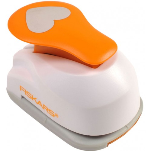 Fiskars Lever Punches ozdobná děrovačka M, srdce 1004742 Fiskars Lever Punches ozdobná děrovačka M, srdce 1004742