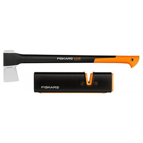 Fiskars Set štípací sekera X21 + ostřič Xsharp 1019333 Fiskars Set štípací sekera X21 + ostřič Xsharp 1019333