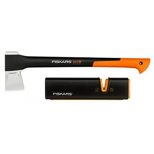 Fiskars Set Štípací sekera X17 + ostřič Xsharp 1020182 Fiskars Set Štípací sekera X17 + ostřič Xsharp 1020182