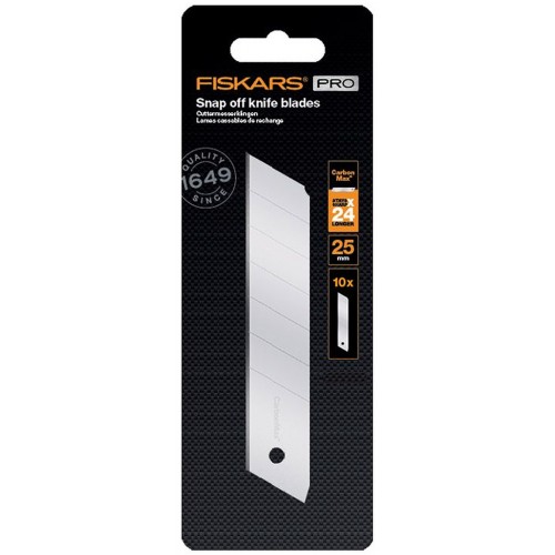 FISKARS CarbonMax břity pro odlamovací nůž 25 mm, 10 ks 1048067 FISKARS CarbonMax břity pro odlamovací nůž 25 mm, 10 ks 1048067