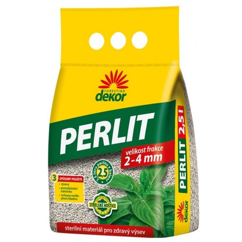 FORESTINA Dekor Perlit sterilní materiál pro zdravý výsev 2,5l FORESTINA Dekor Perlit sterilní materiál pro zdravý výsev 2,5l
