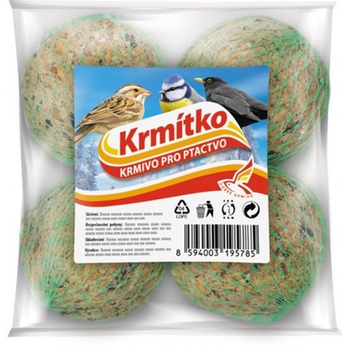 KRMÍTKO Lojová koule 4 ks, 4x90 g KRMÍTKO Lojová koule 4 ks, 4x90 g