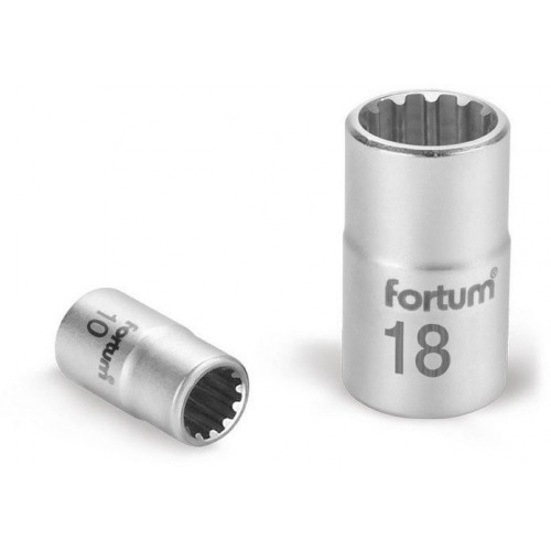 FORTUM klíč nástrčný MULTILOCK 1/4", 12mm, L 25mm 4701112 FORTUM klíč nástrčný MULTILOCK 1/4", 12mm, L 25mm 4701112
