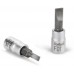 FORTUM hlavice zástrčná šroubovák plochý, 1/4", 4mm, L 37mm 4701800
