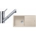Franke SET G136 granitový dřez BFG 611 pískový melír + baterie FG 7486.031 chrom