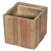 Květináč G21 Wood Cube 36x36x34cm 639263