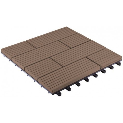 G21 WPC dlaždice Samoa indický teak 2,3x30x30 cm 6391001 G21 WPC dlaždice Samoa indický teak 2,3x30x30 cm 6391001