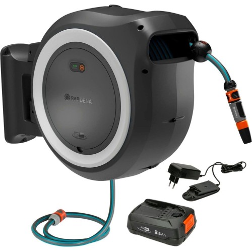 Gardena PowerRoll XL Nástěnný box na hadici – set 35m (1x2,5Ah/18V) bílá, 18642-20 Gardena PowerRoll XL Nástěnný box na hadici – set 35m (1x2,5Ah/18V) bílá, 18642-20