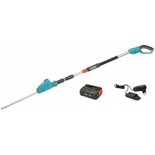 BAZAR Gardena THS 42/18V P4A Akumulátorové teleskopické nůžky na živý plot, sada (1 x 2,5 Ah) 14732-20 1X VYZKOUŠENO, CHYBÍ AKU!!