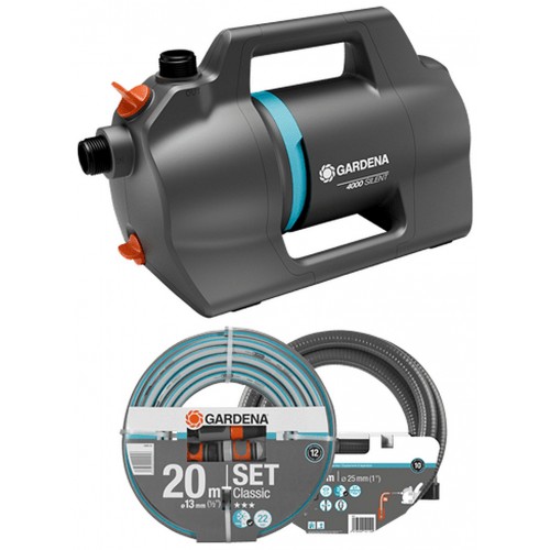 Gardena Silent 4100 Zahradní čerpadlo, sada (4100 l/h / 500 W) 9051-20 Gardena Silent 4100 Zahradní čerpadlo, sada (4100 l/h / 500 W) 9051-20