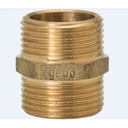 GEBO vsuvka 1/4" M x M mosaz 280-2BR GEBO vsuvka 1/4" M x M mosaz 280-2BR