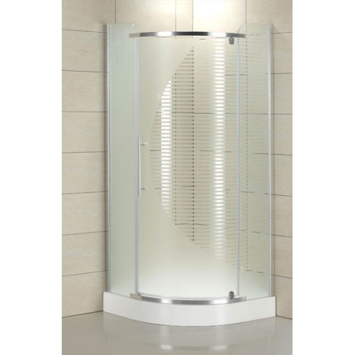 Roltechnik Sprchový kout GRADO LH / transparent 800x800 + potisk Roltechnik Sprchový kout GRADO LH / transparent 800x800 + potisk