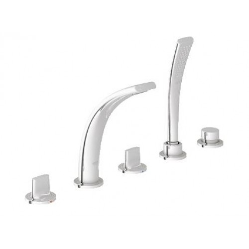 GROHE Ondus pětiotvorová páková vanová baterie, chrom 31047000 GROHE Ondus pětiotvorová páková vanová baterie, chrom 31047000