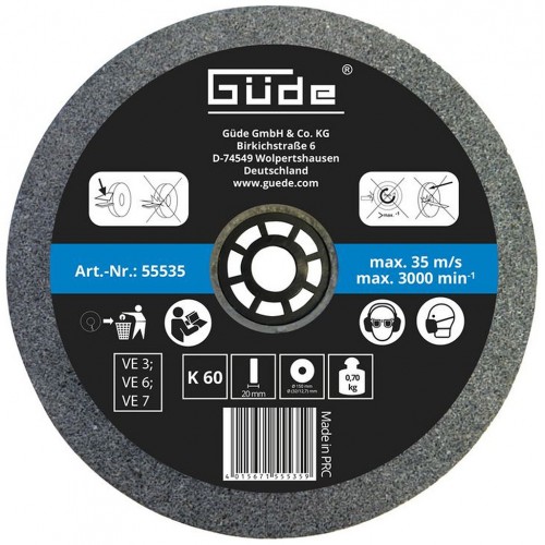 GÜDE Suchý brusný kotouč vhodný pro brusku GNS 200/150 55535 GÜDE Suchý brusný kotouč vhodný pro brusku GNS 200/150 55535
