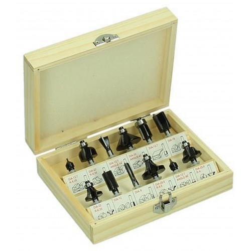 HiKOKI 711016 Sada fréz 6 mm v dřevěném pouzdru (12 ks) HiKOKI 711016 Sada fréz 6 mm v dřevěném pouzdru (12 ks)