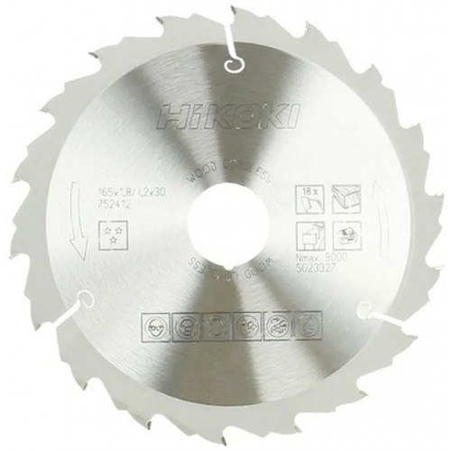 HiKOKI 752412 Pilový kotouč 165x30/20mm Z18 HiKOKI 752412 Pilový kotouč 165x30/20mm Z18