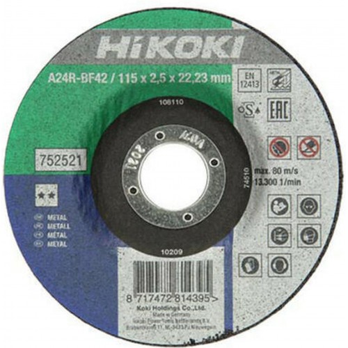 HiKOKI 752522 Řezný kotouč na kov 125x22,23x2,5mm HiKOKI 752522 Řezný kotouč na kov 125x22,23x2,5mm