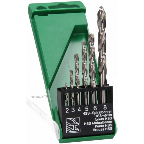 HiKOKI 780462 Sada vrtáků HSS-G din 338 na kov 6 ks HiKOKI 780462 Sada vrtáků HSS-G din 338 na kov 6 ks