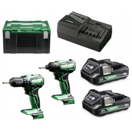 HiKOKI KC18DDWFZ DS18DD + WH18DD (2x 18V/2,0Ah)+HSC III HiKOKI KC18DDWFZ DS18DD + WH18DD (2x 18V/2,0Ah)+HSC III