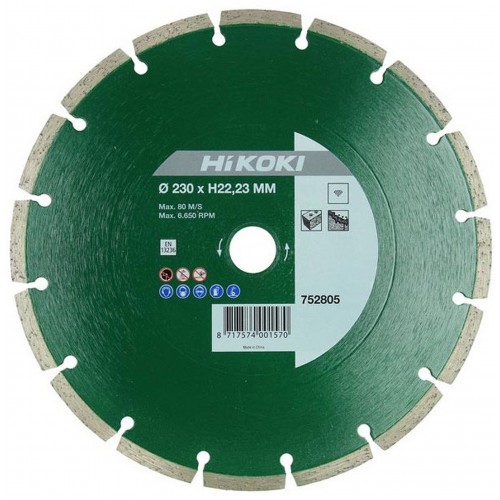 HiKOKI 752805 Diamantový segmentový kotouč 230x22,2x7mm HiKOKI 752805 Diamantový segmentový kotouč 230x22,2x7mm