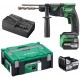 HiKOKI DH18DPBWPZ Aku vrtací kladivo SDS-Plus (18V/2x 5,0Ah/1,3J) Kufr