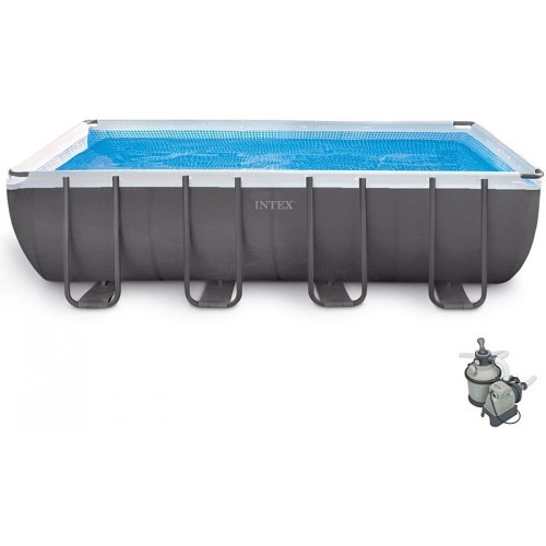 INTEX ULTRA FRAME RECTANGULAR POOL 5,49 x 2,74 x 1,32 m, 26352GN INTEX ULTRA FRAME RECTANGULAR POOL 5,49 x 2,74 x 1,32 m, 26352GN