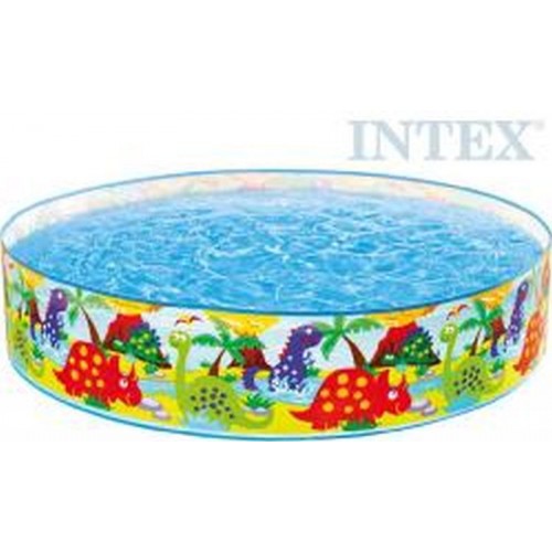 INTEX Bazén dětský samostatný pravěk 122x25cm Dinosauři kruh 58474 INTEX Bazén dětský samostatný pravěk 122x25cm Dinosauři kruh 58474