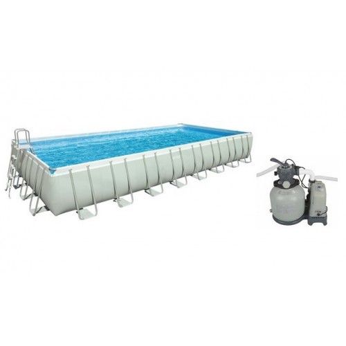 INTEX Bazén Frame Pool Set Ultra Quadra 732 x 366 x 132 cm, filtrace a schůdky 28366NP INTEX Bazén Frame Pool Set Ultra Quadra 732 x 366 x 132 cm, filtrace a schůdky 28366NP