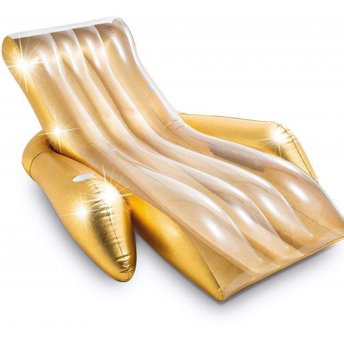 INTEX Shimmering Gold Lounge Nafukovací lehátko 56803EU INTEX Shimmering Gold Lounge Nafukovací lehátko 56803EU