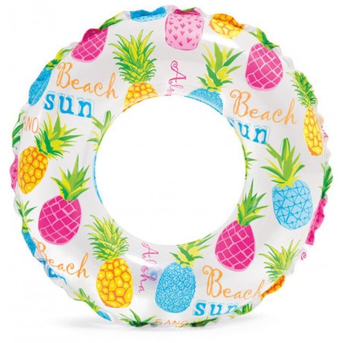 INTEX Lively Print Nafukovací kruh, barevný ananas 59241NP INTEX Lively Print Nafukovací kruh, barevný ananas 59241NP